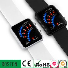 Montre en plastique de la mode LED Multifuction